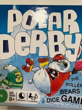 Source Unknown Polar Derby Kids Toy Game Blue White Red